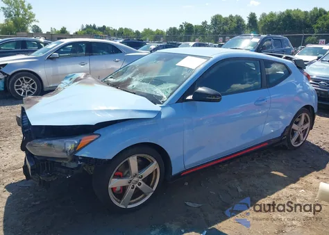 2020 Hyundai Veloster N z USA, uszkodzony, nr VIN KMHT36AHXLU007509